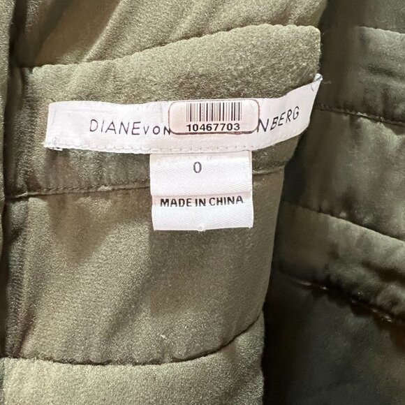 Diane von Furstenburg DVF Green Lace Cutout Dress $498 - Picture 10 of 10